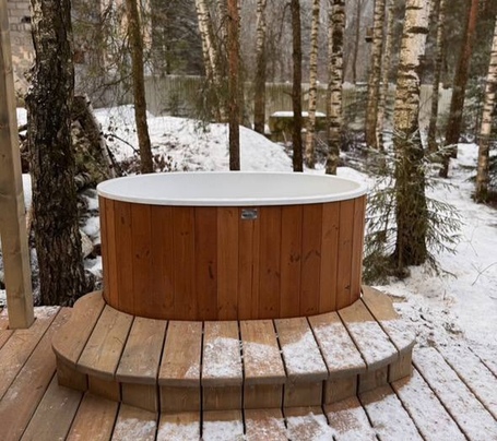 Купель Polar Spa STANDART 79 овальная для 1 человека (термососна светлая)  фото - 11